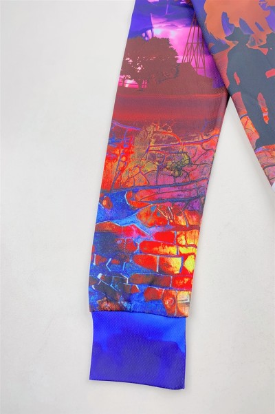 Order online custom-made long-sleeved men's polo shirts, personal design jumping competitions, bullfighting competitions, full-piece printing, dye-sublimation specialty store, three buttons P1431 detail view-3